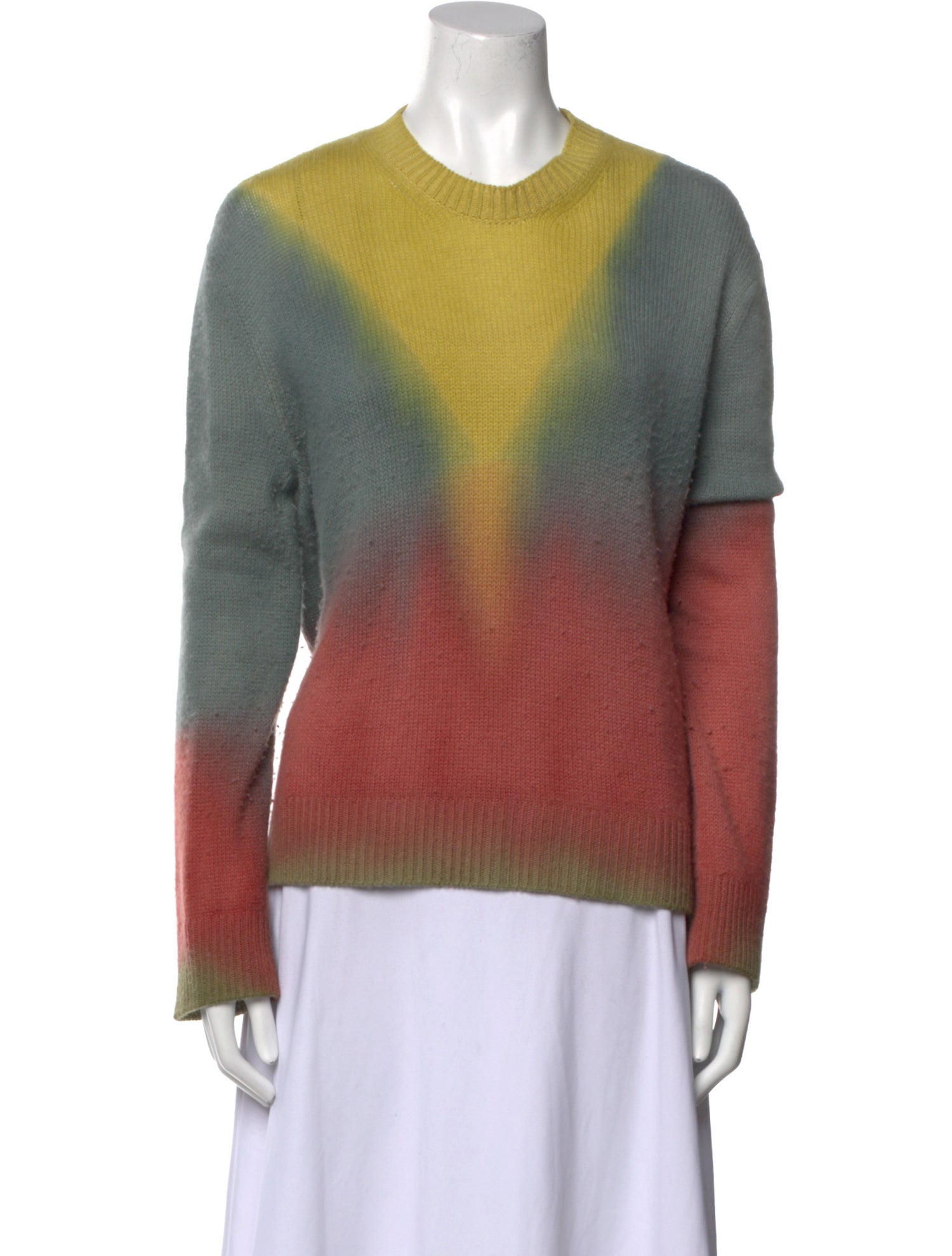 Christian Dior Cashmere Tie-Dye Print Sweater