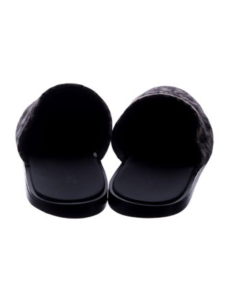 Christian Dior Oblique Jacquard Canvas Slippers