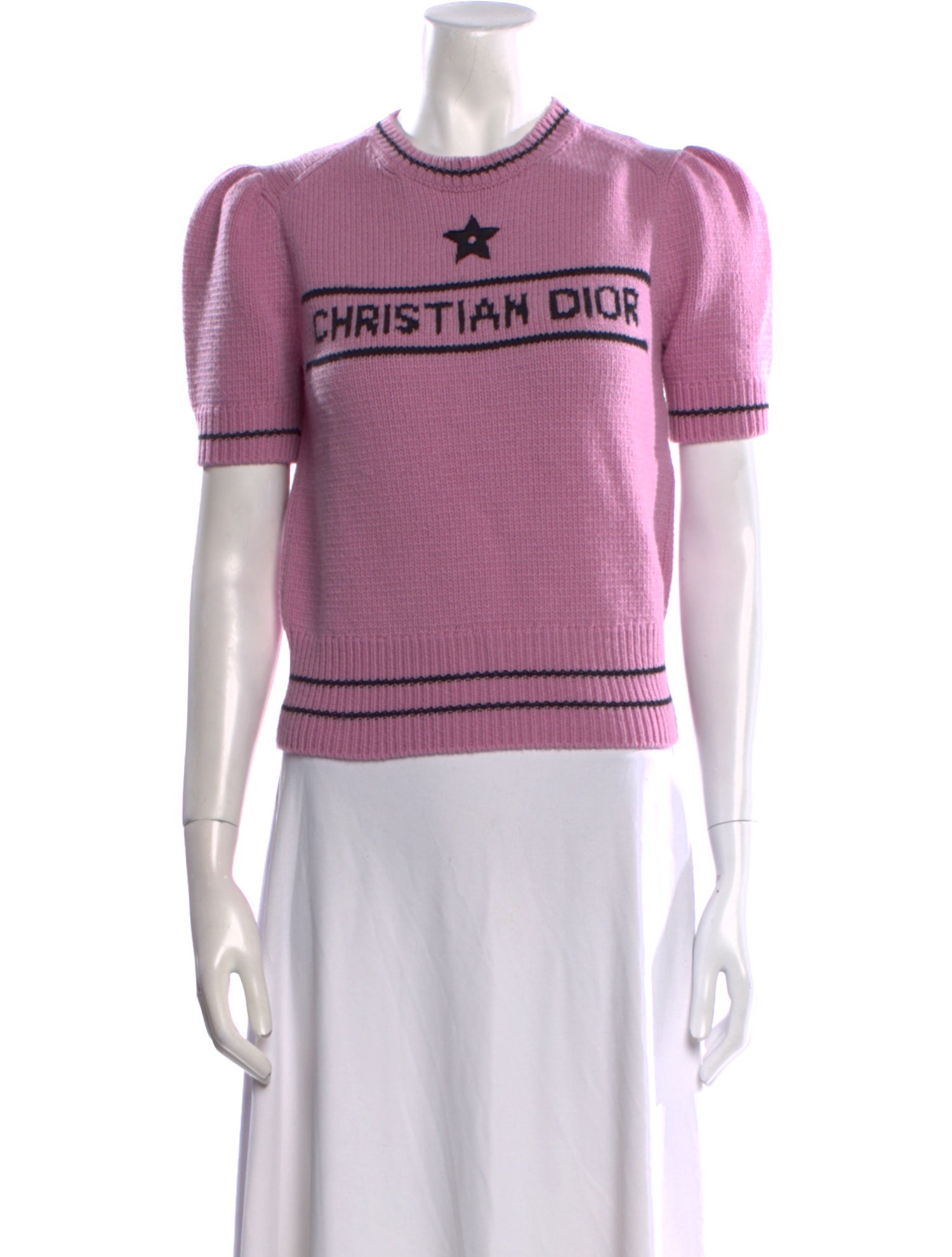 Christian Dior Wool Graphic Print Sweater w/ Tags