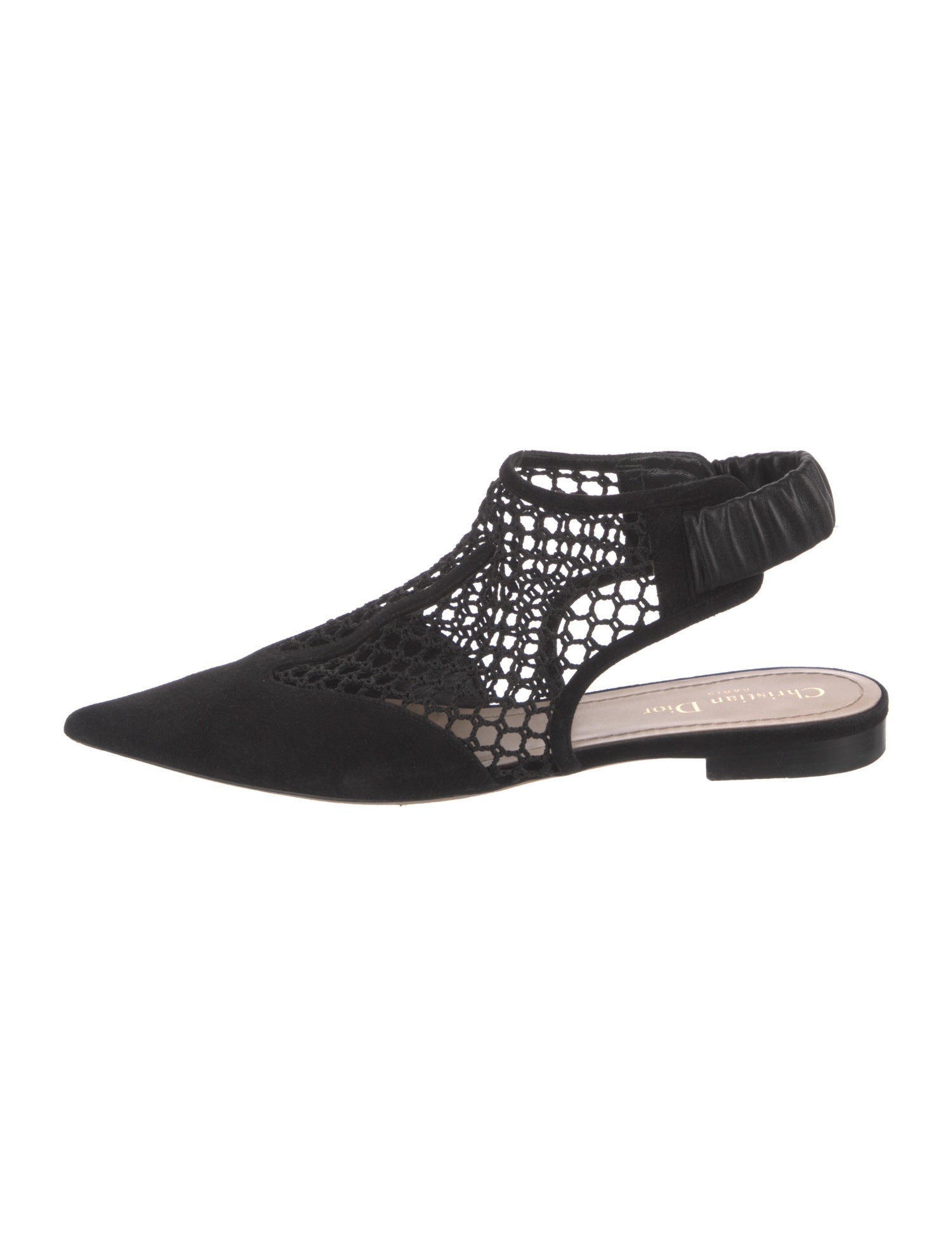 Christian Dior Suede Slingback Flats