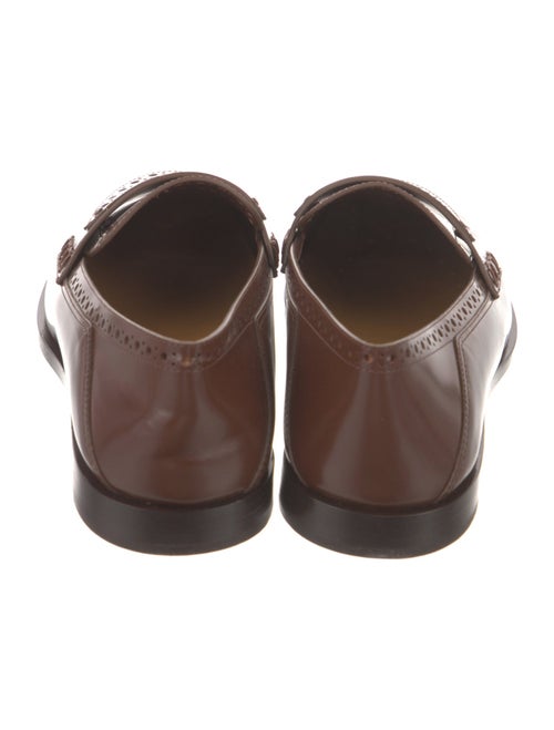 Christian Dior Leather Tassel Accents Loafers