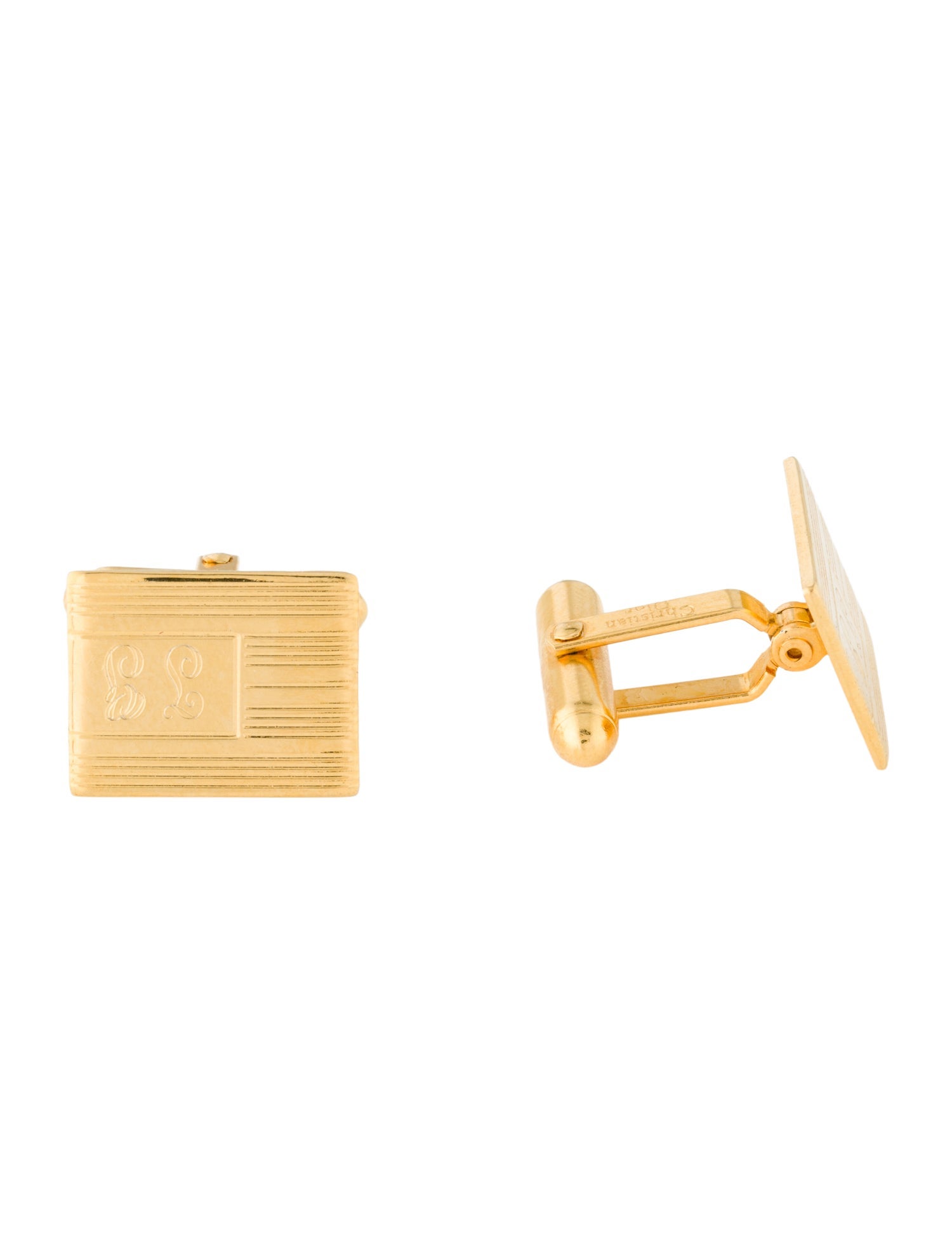 Christian Dior Vintage Square Cufflinks