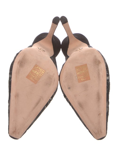 Christian Dior Mesh Lace Pattern Mules