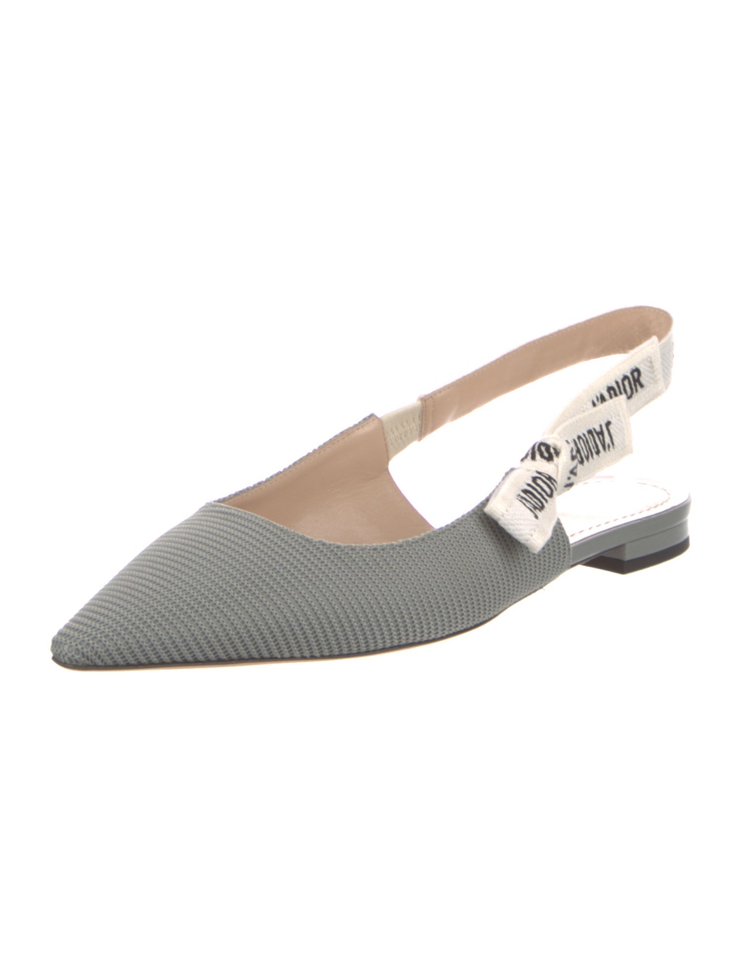 Christian Dior Bow Accents Slingback Flats
