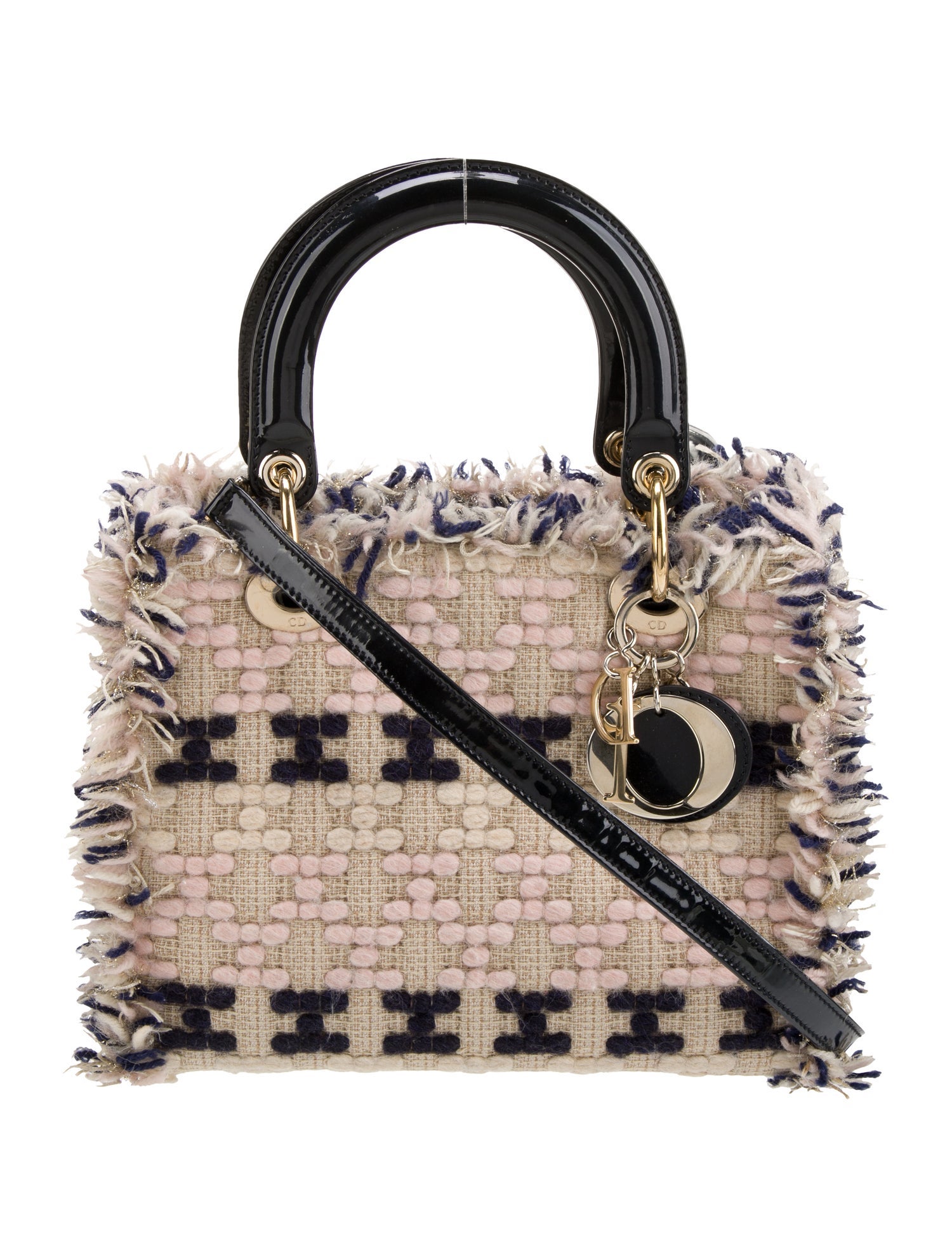 Christian Dior Tweed Lady Dior Medium