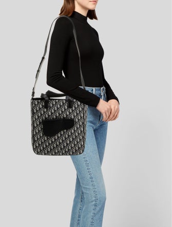 DIOR MEN Oblique Jacquard Messenger Bag