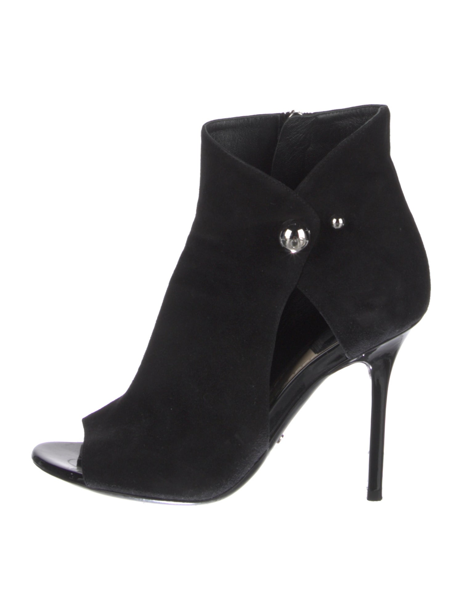 Christian Dior Suede Cutout Accent Boots