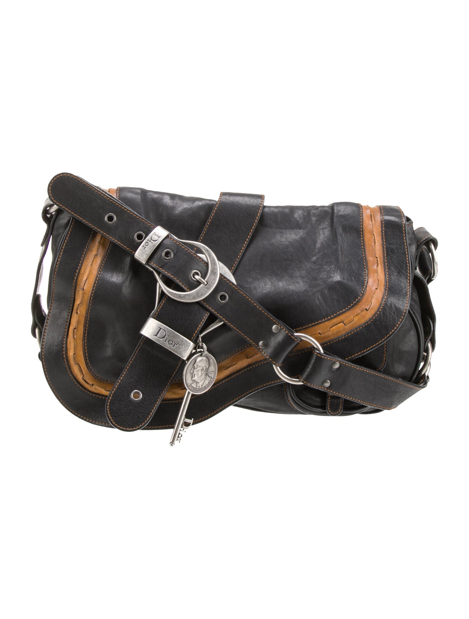 Christian Dior Denim Lady Dior East West Vintage - Blue