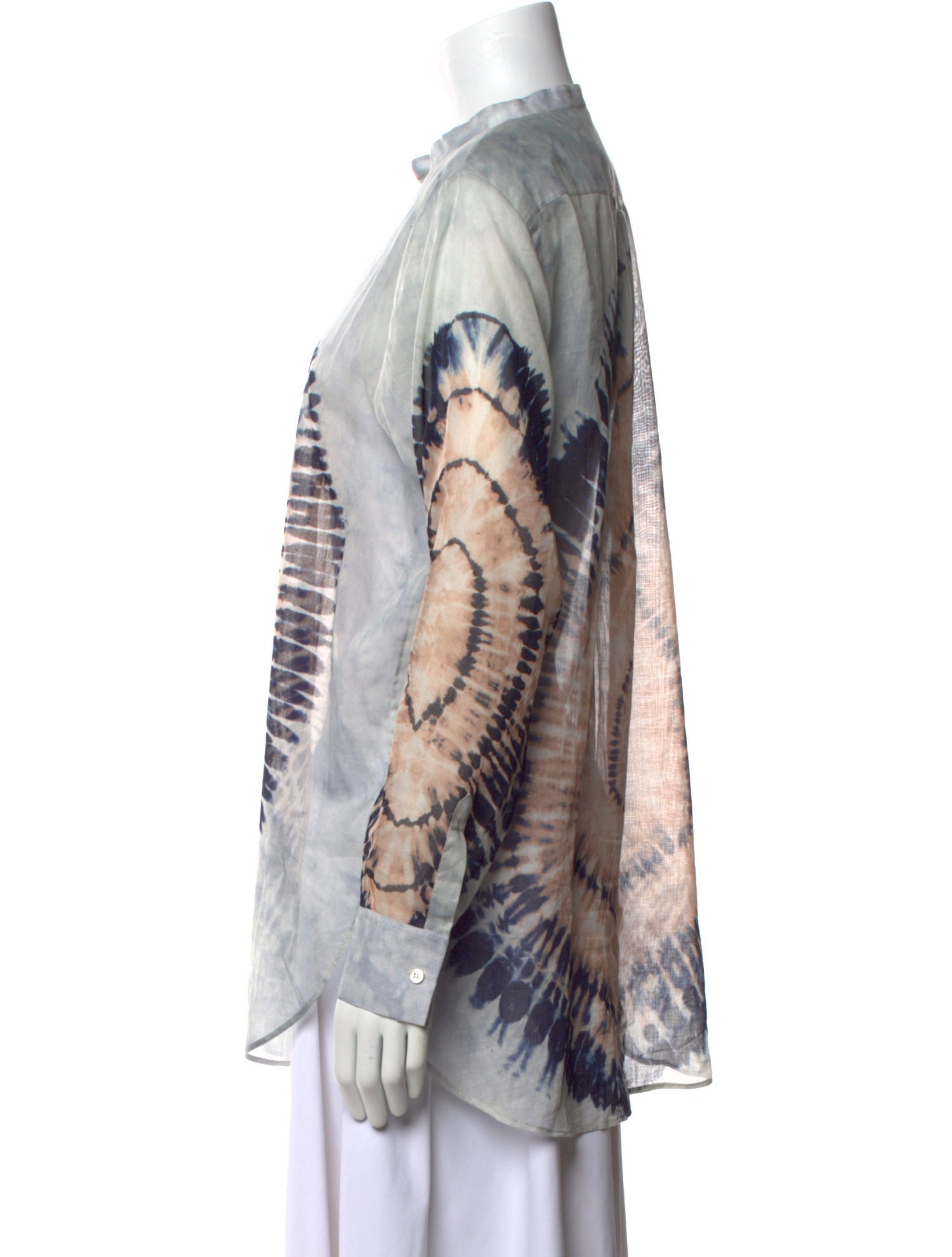 Christian Dior Tie-Dye Print Crew Neck Tunic