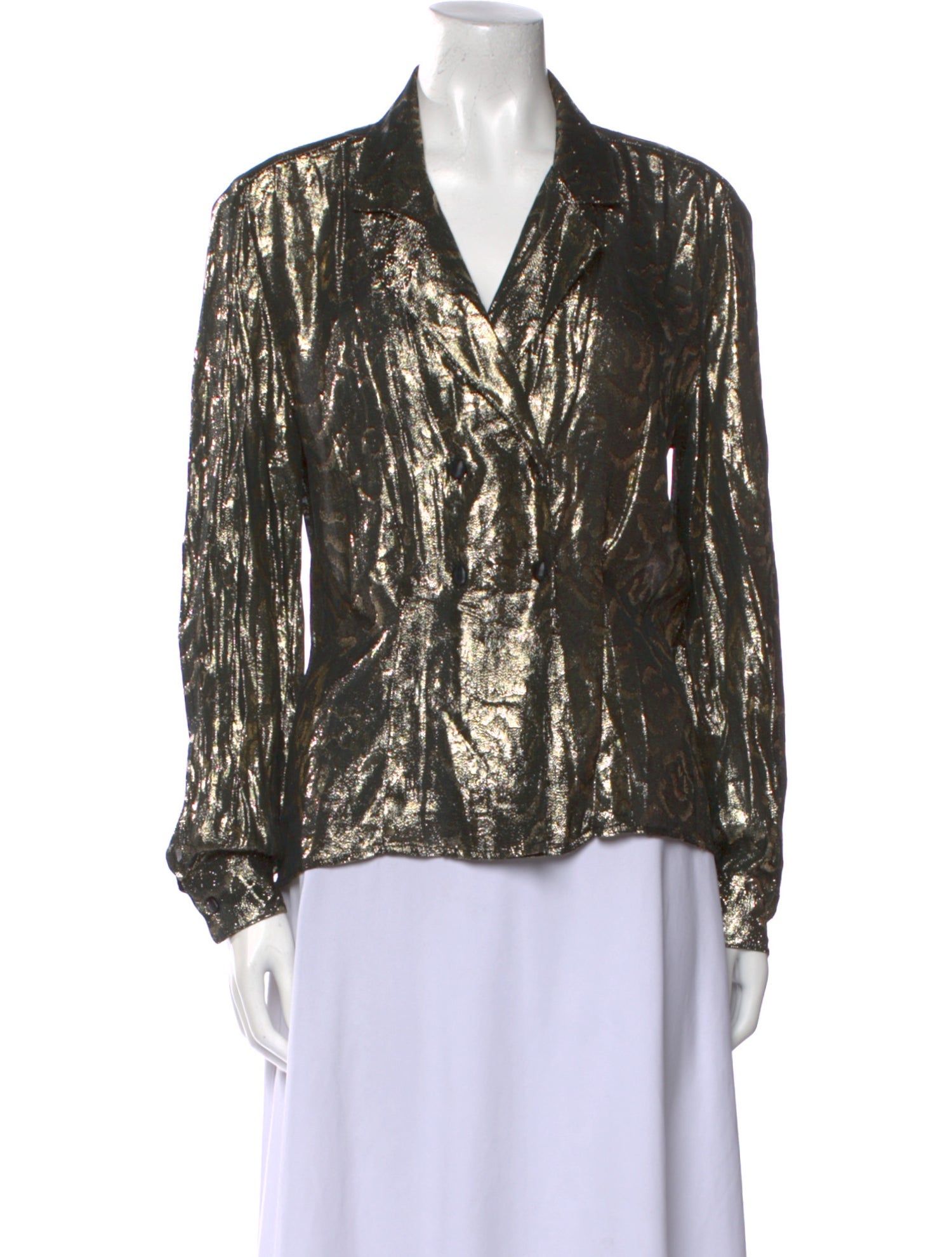 Christian Dior Vintage Chemises Button-Up Top