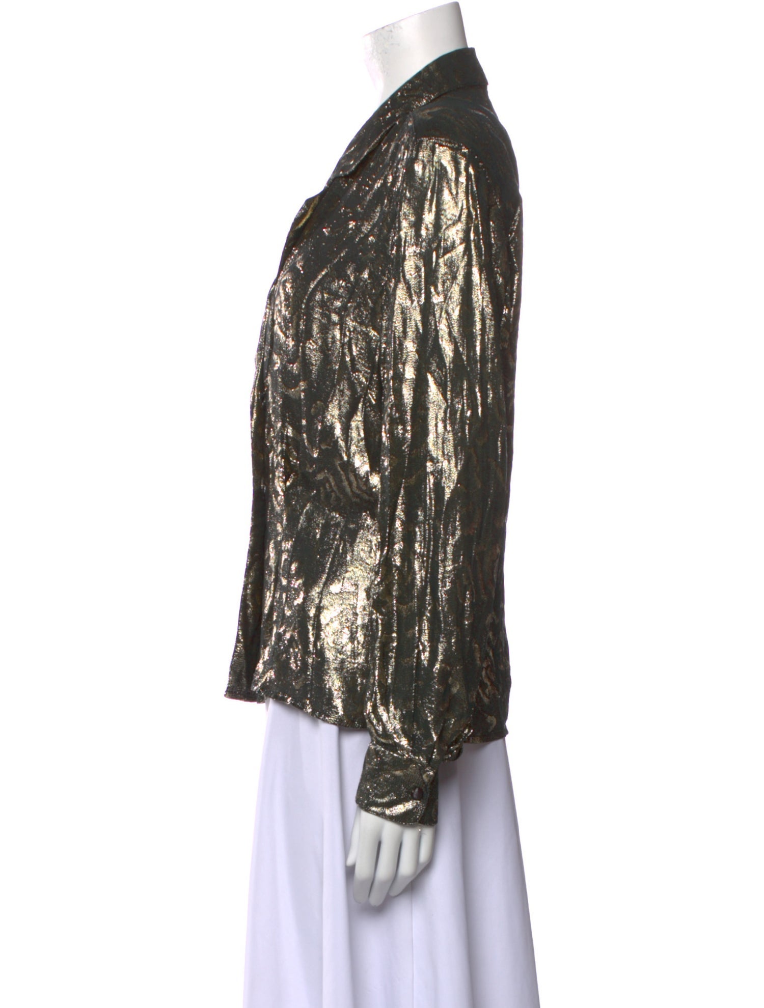 Christian Dior Vintage Chemises Button-Up Top