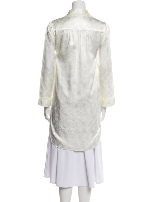 Christian Dior Satin Lace Trim Embellishment Nightgown