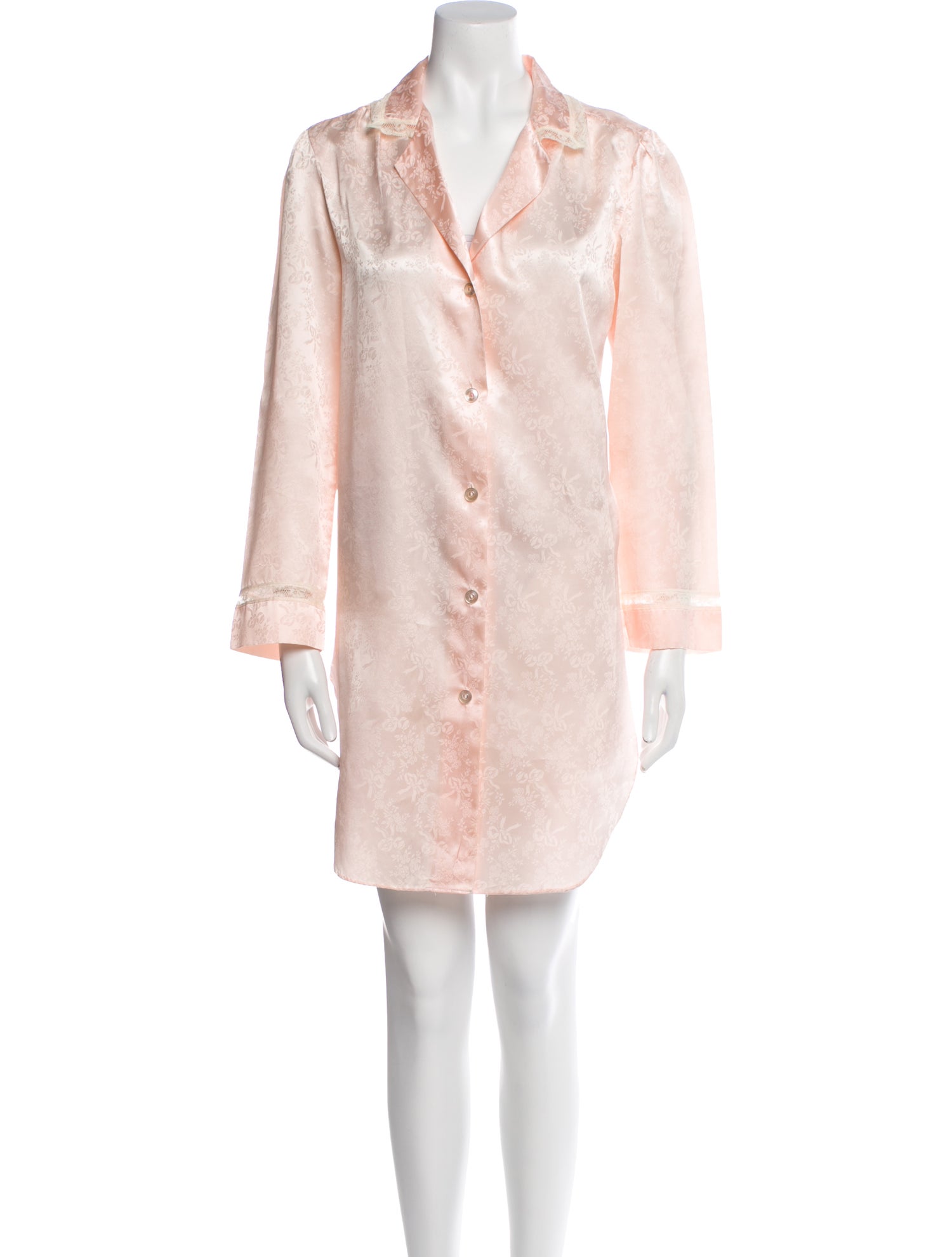 Christian Dior Vintage Lace Trim Embellishment Nightgown