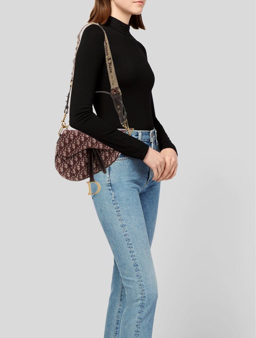 Christian Dior Canvas Saddle
