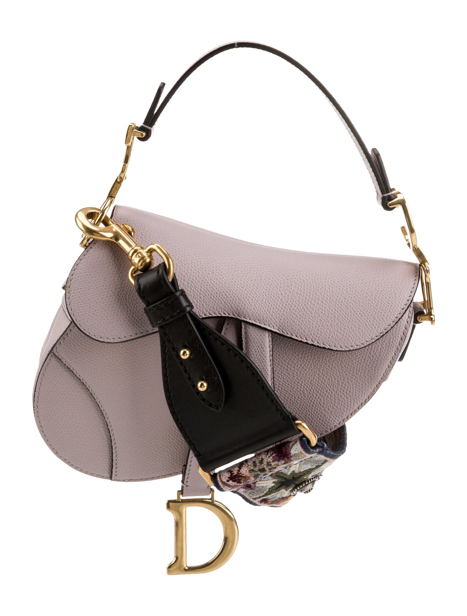 Christian Dior Leather Celine Saddle