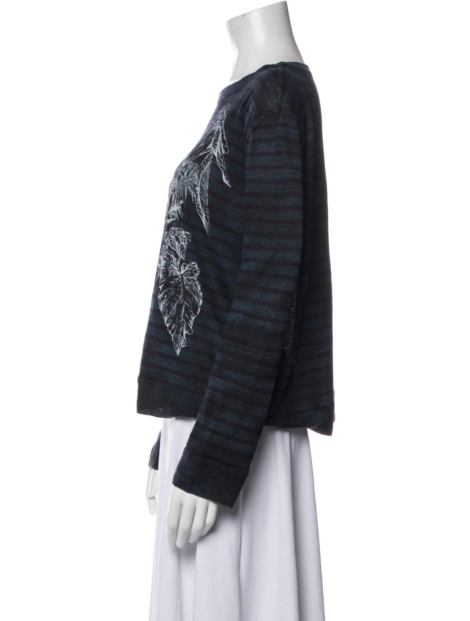 Christian Dior Linen Graphic Print Sweatshirt