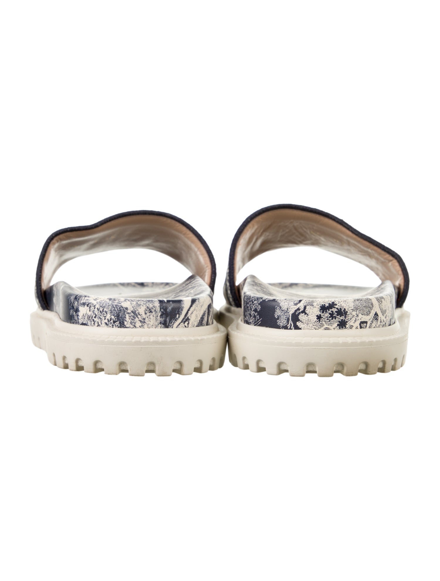 Christian Dior Canvas Printed Slides