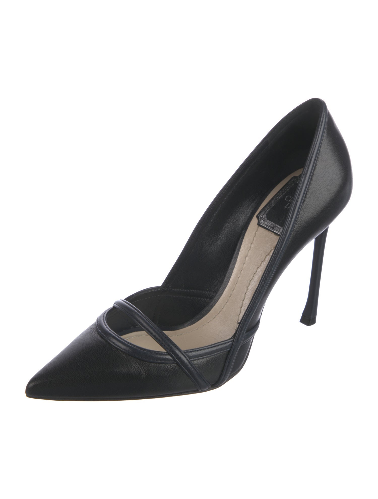 Christian Dior Leather D'Orsay Pumps