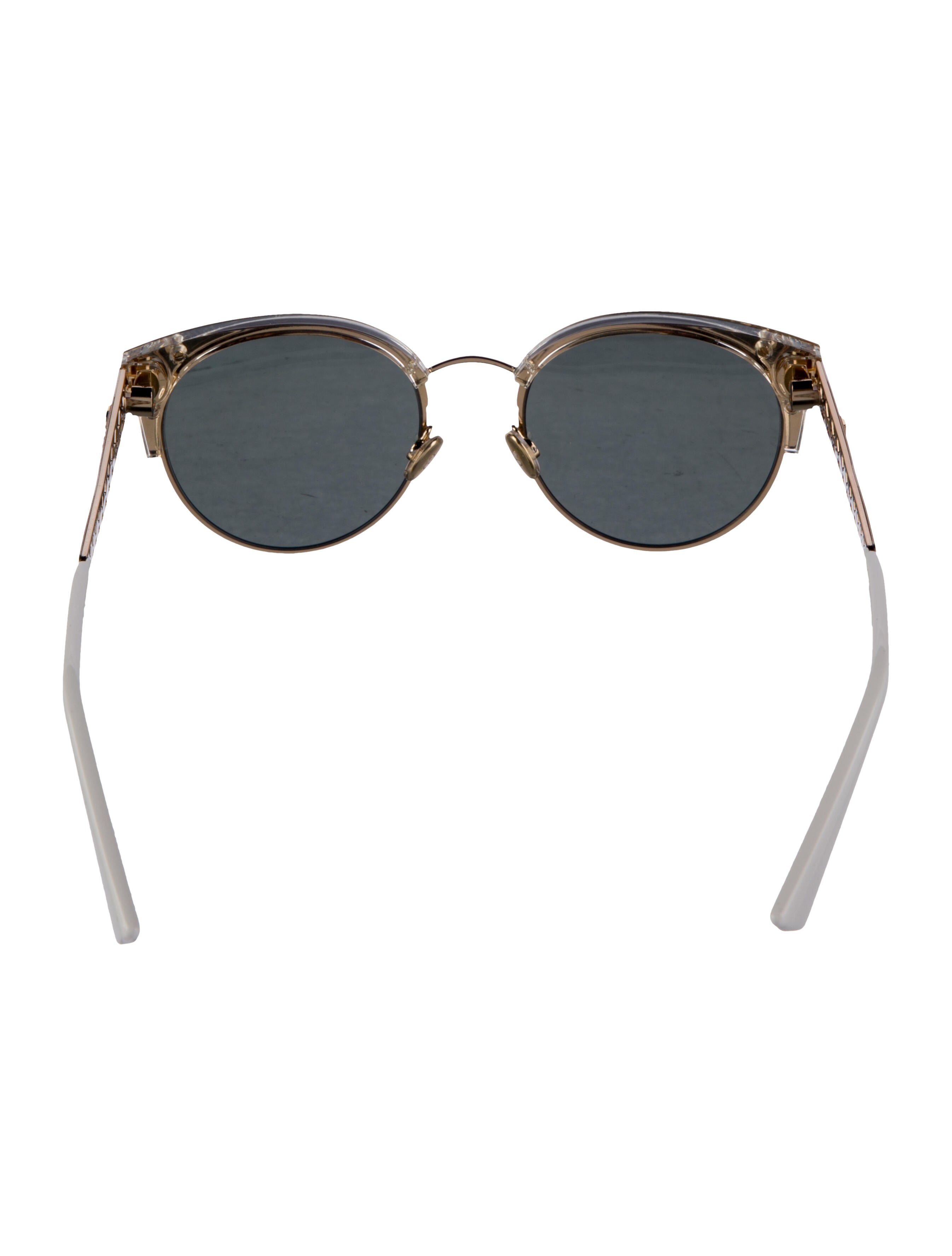 Christian Dior Round Mirrored Sunglasses