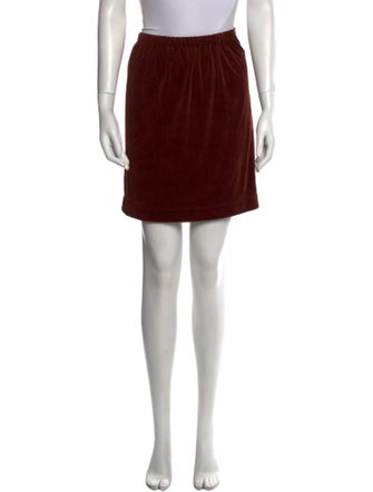 Christian Dior Monsieur Velvet Mini Skirt