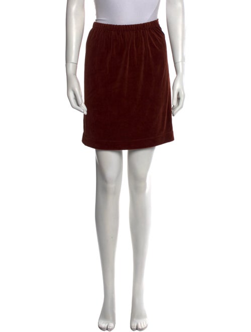 Christian Dior Monsieur Velvet Mini Skirt