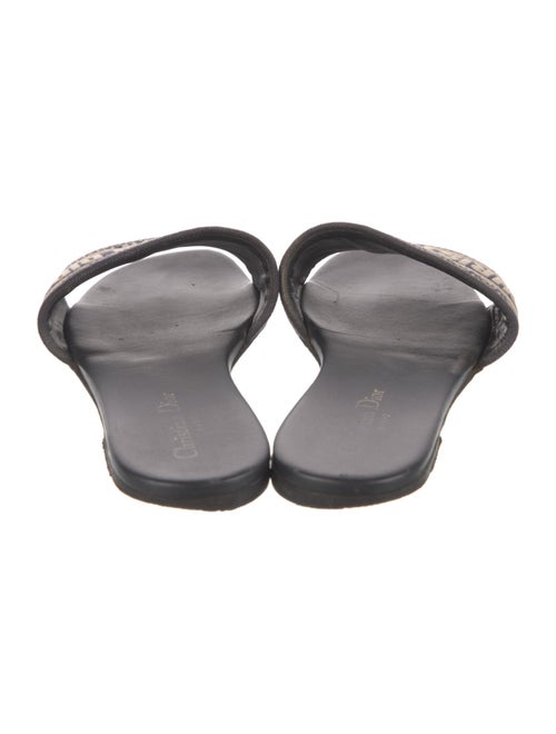 Christian Dior Printed Embroidered Accent Slides