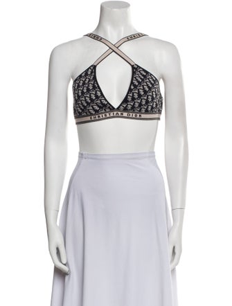 Christian Dior 2021 Printed Crop Top
