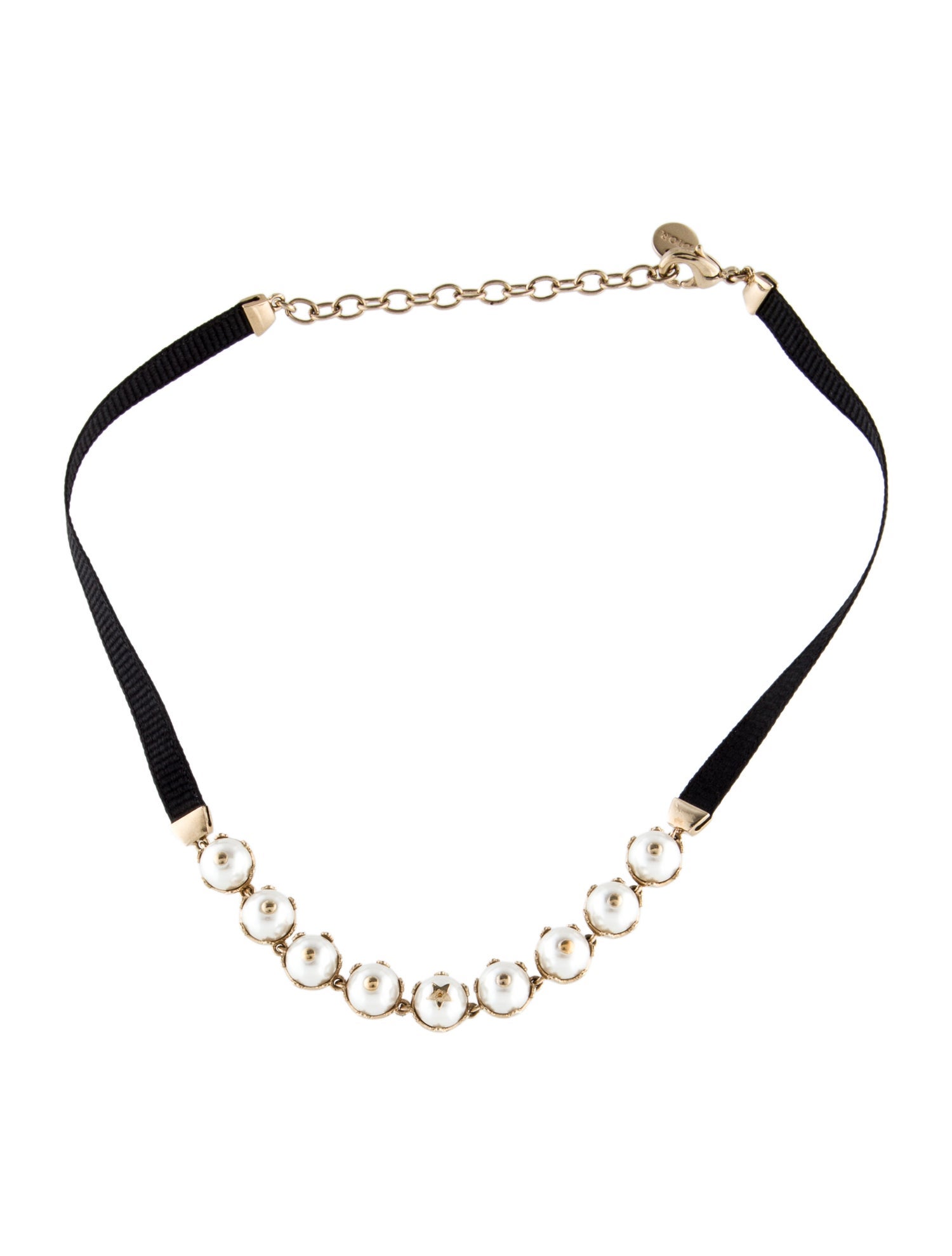 Christian Dior Faux Pearl D-Renaissance Choker