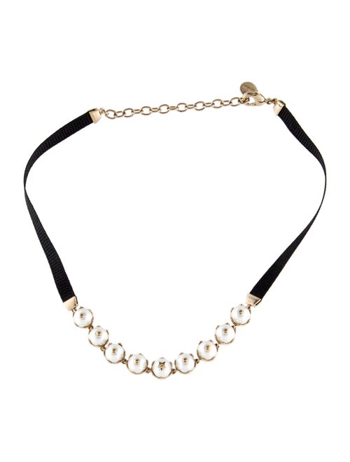 Christian Dior Faux Pearl D-Renaissance Choker