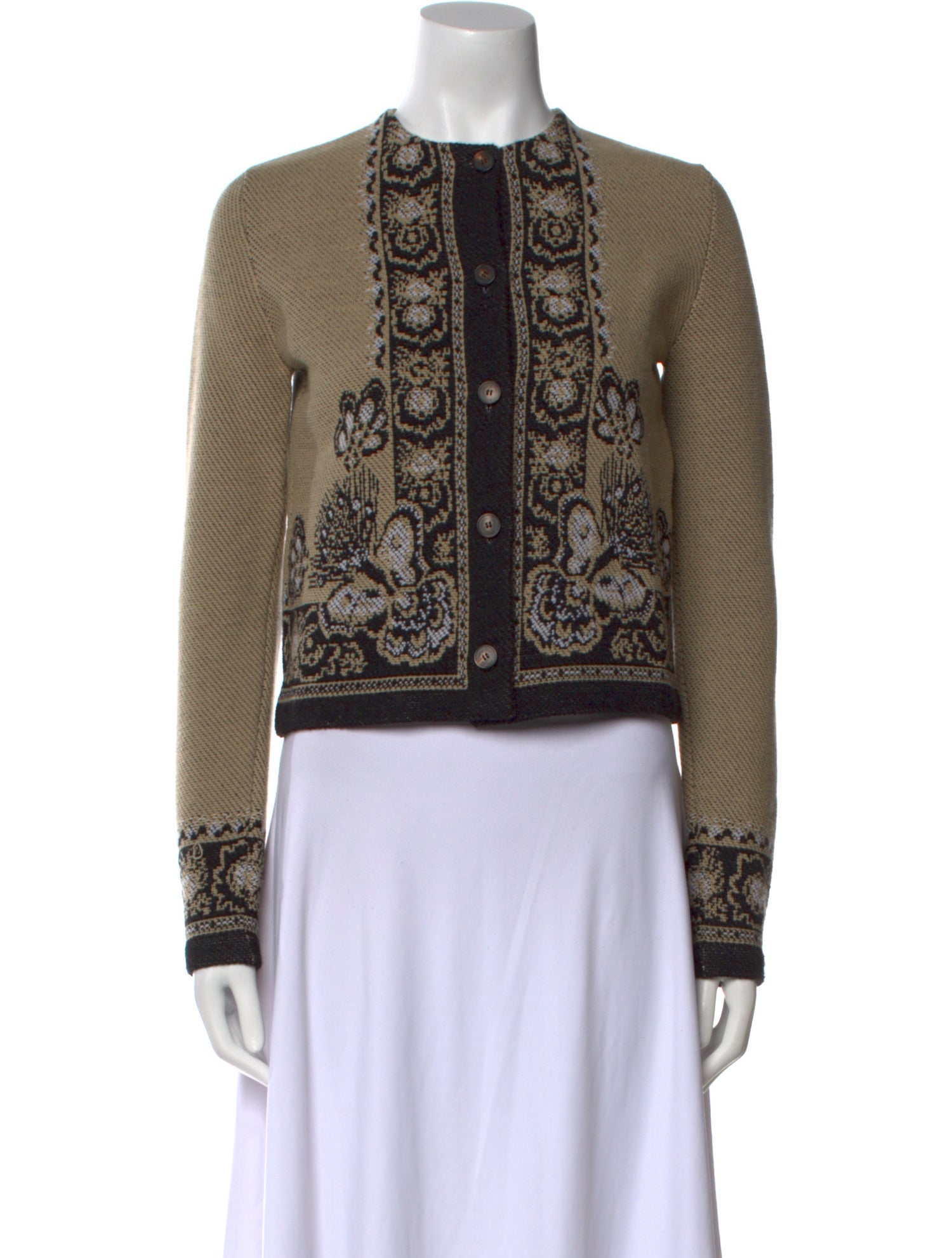 Christian Dior Virgin Wool Printed Sweater w/ Tags