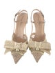 Christian Dior Crystal Embellishments Slingback Pumps