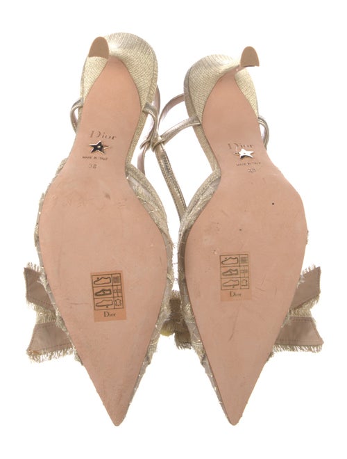 Christian Dior Crystal Embellishments Slingback Pumps