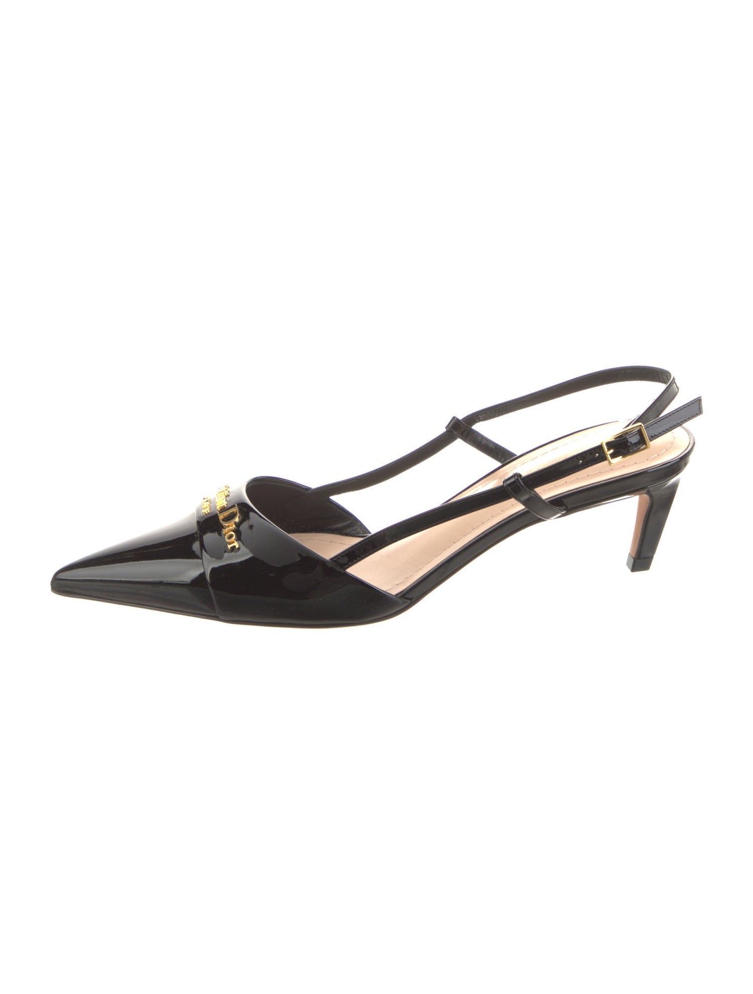 Christian Dior Patent Leather Slingback Pumps
