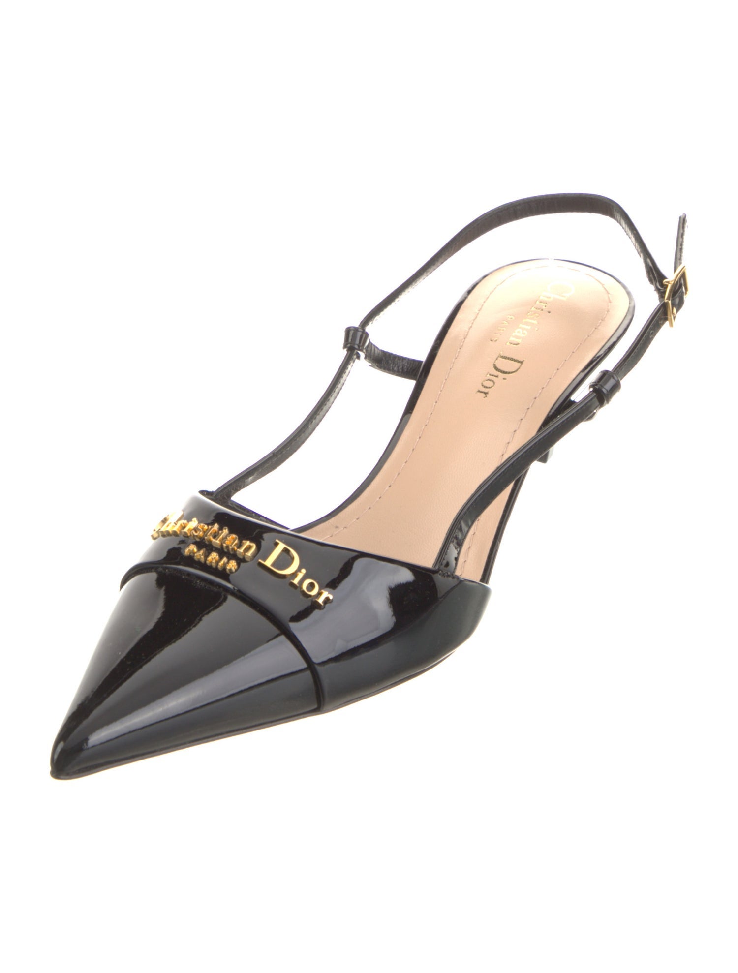 Christian Dior Patent Leather Slingback Pumps