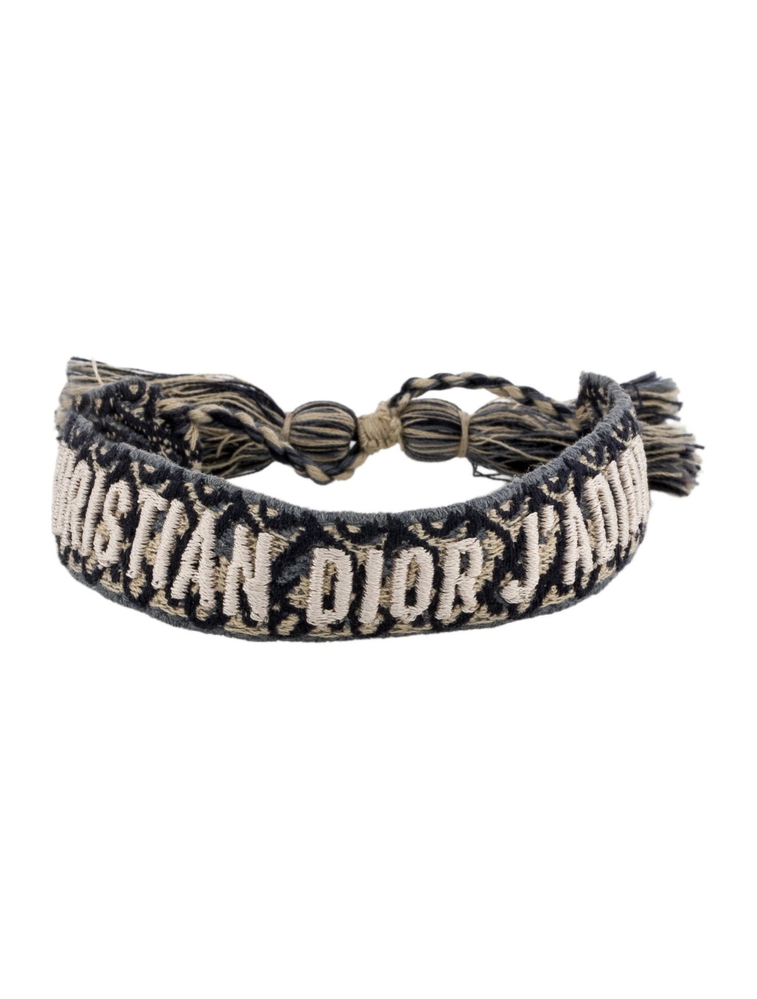 Christian Dior Thread Woven J'Adior Friendship Bangle Bracelet