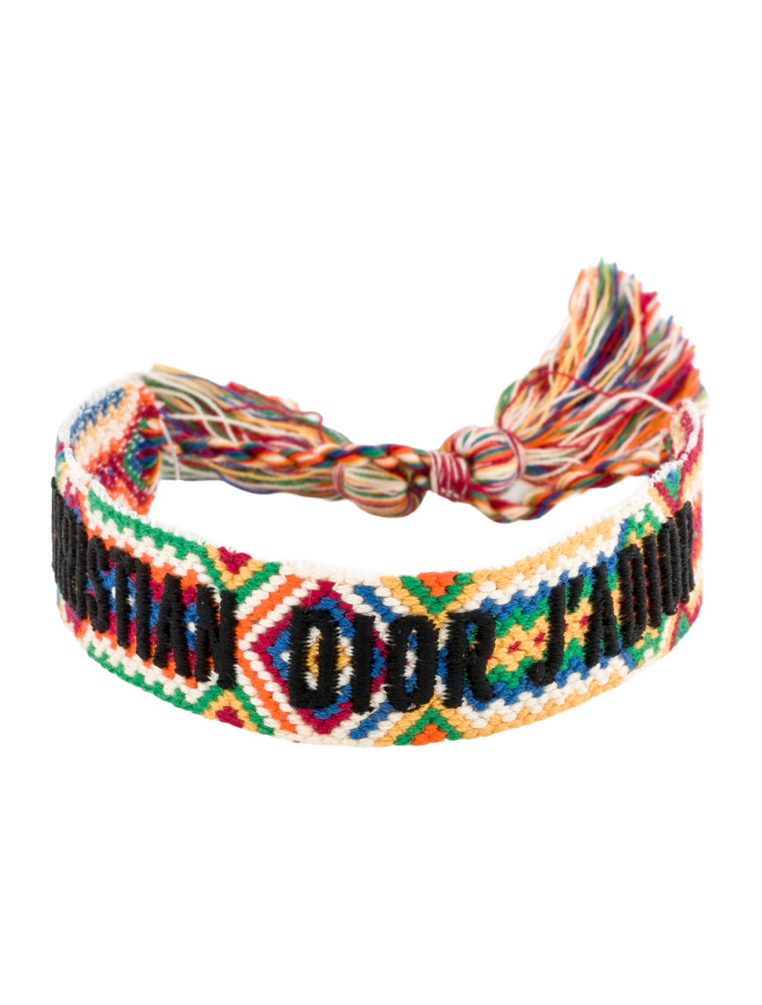 Christian Dior Thread Woven J'Adior Friendship Bangle Bracelet