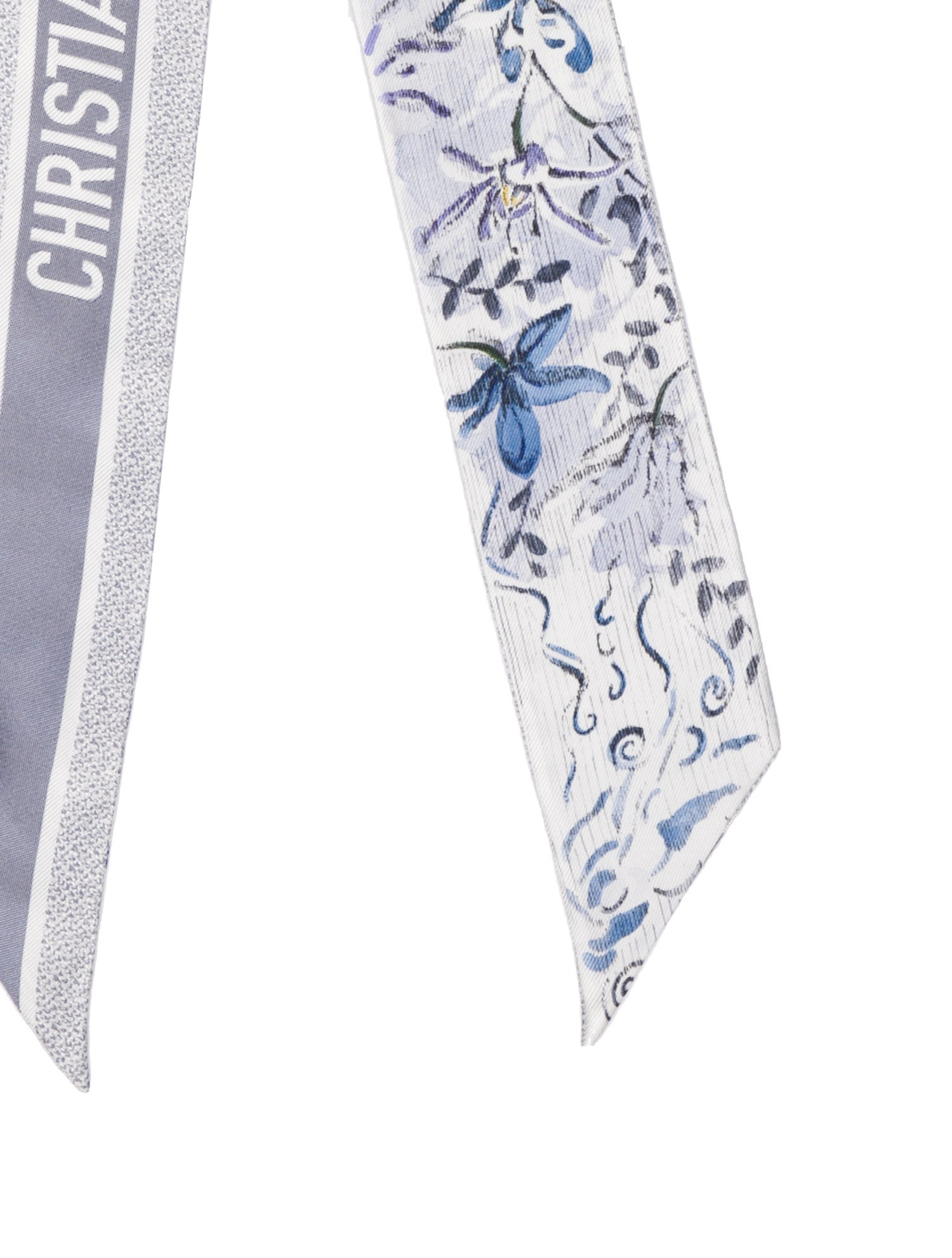 Christian Dior Silk Floral Print Bandeau