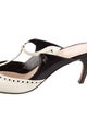 Christian Dior Leather Colorblock Pattern Mules