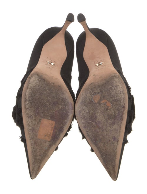 Christian Dior Canvas Bow Accents Boots