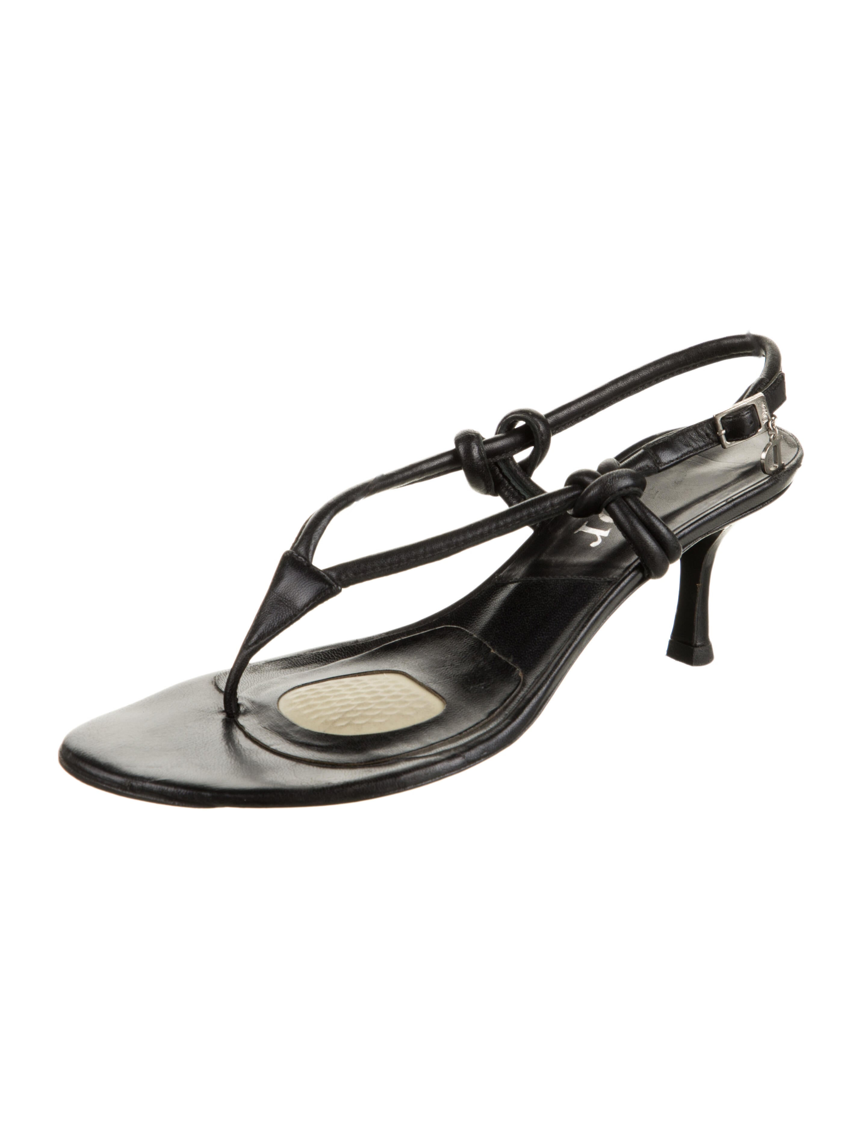 Christian Dior Leather Slingback Sandals