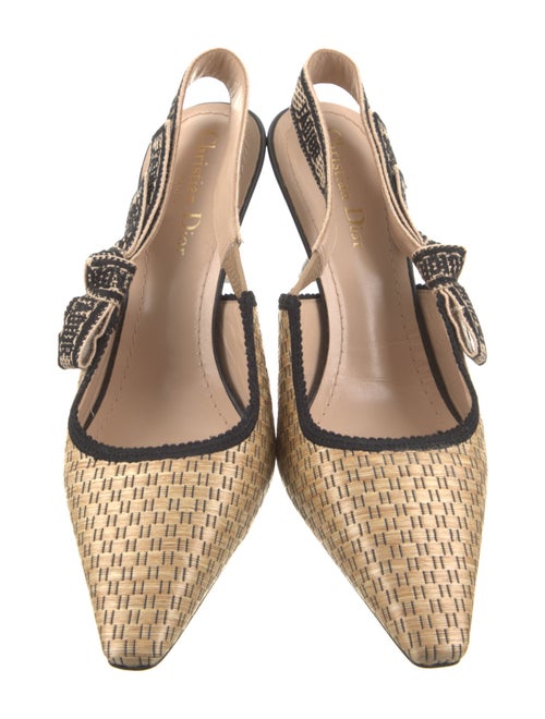 Christian Dior J'Adior Raffia Slingback Pumps