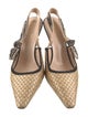 Christian Dior J'Adior Raffia Slingback Pumps