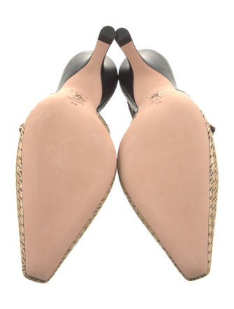 Christian Dior J'Adior Raffia Slingback Pumps