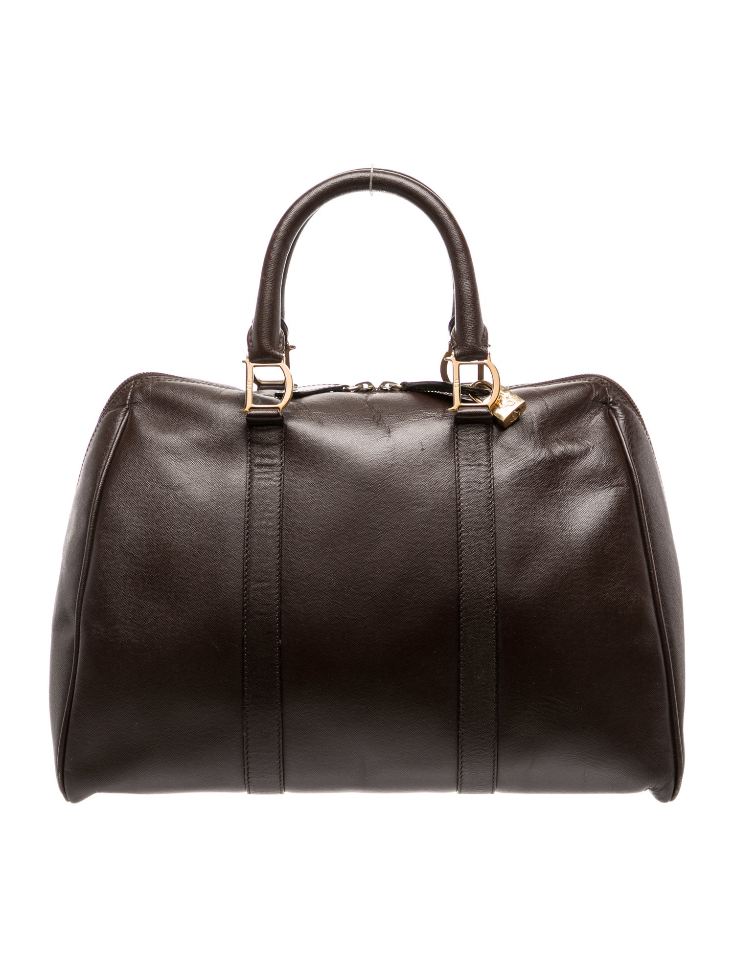 Christian Dior Leather Top Handle Bag