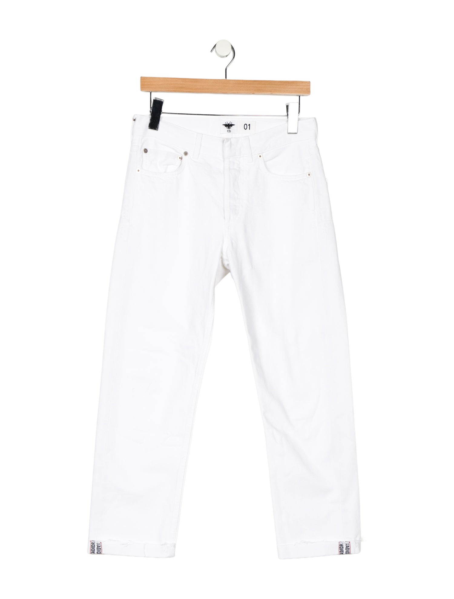 Christian Dior High-Rise Straight Leg Jeans