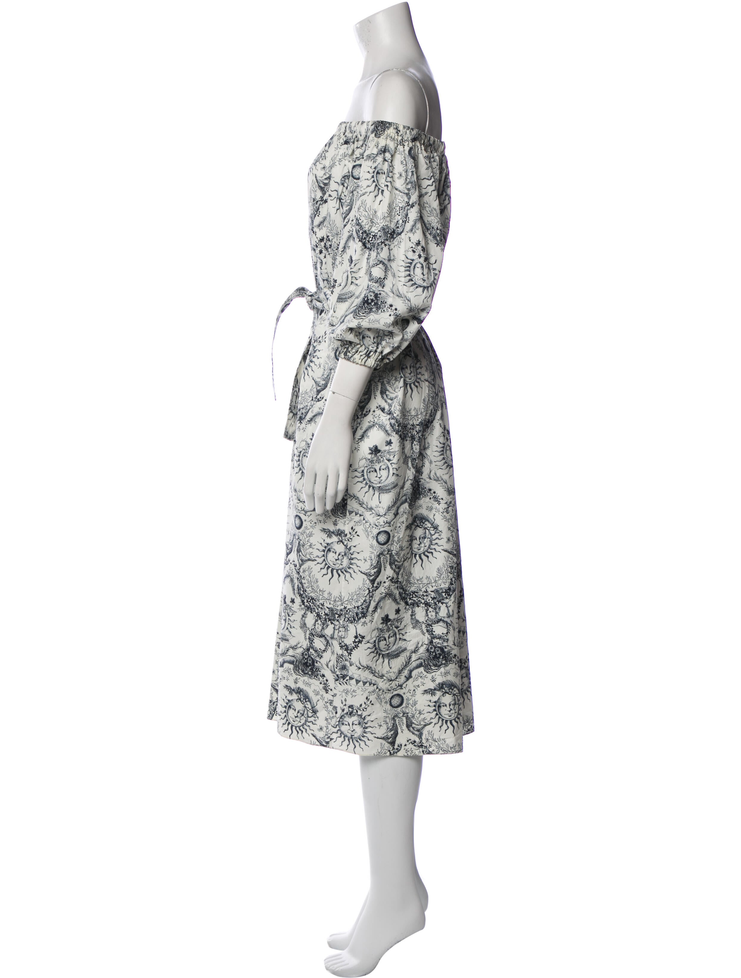 Christian Dior Printed Midi Length Dress