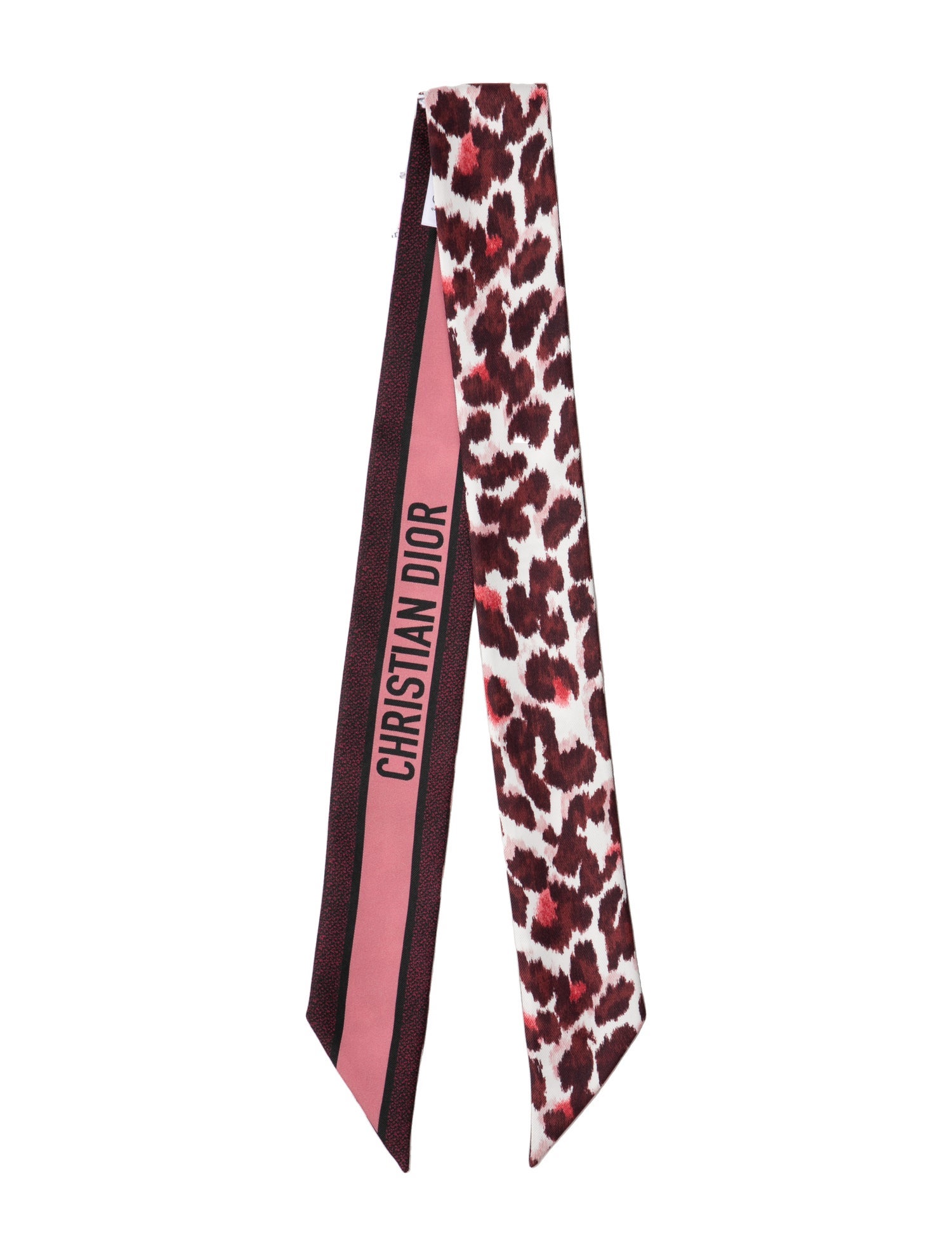 Christian Dior Silk Animal Print Scarf