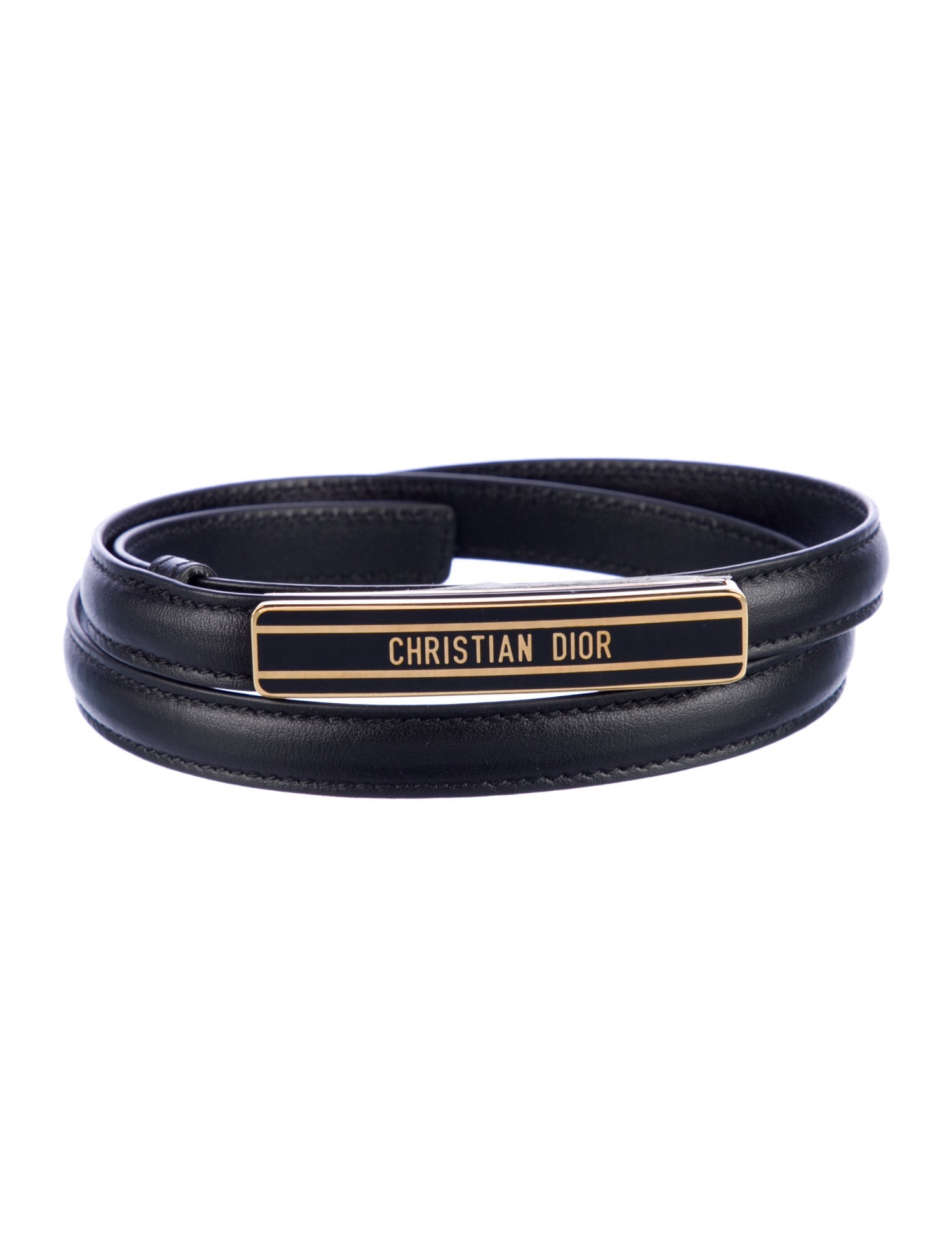 Christian Dior Skinny Leather Belt