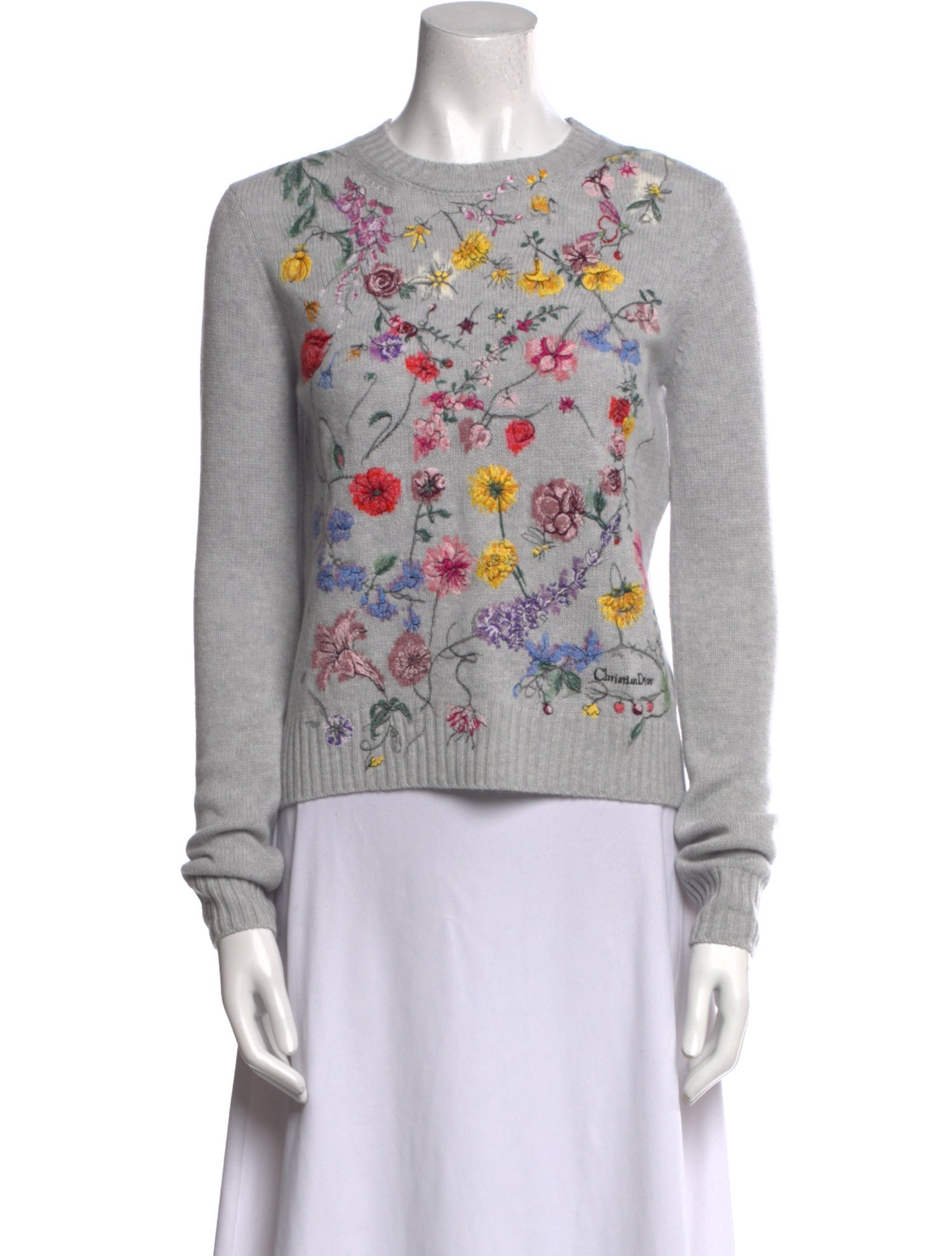 Christian Dior Cashmere Printed Sweater w/ Tags