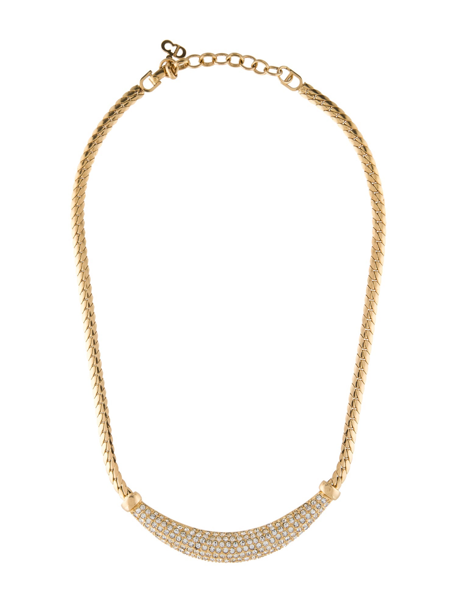 Christian Dior Vintage Crystal Collar Necklace